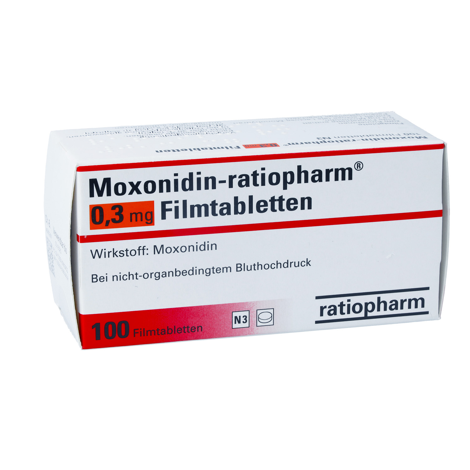 MOXONIDIN-ratiopharm 0,3 mg Filmtabletten