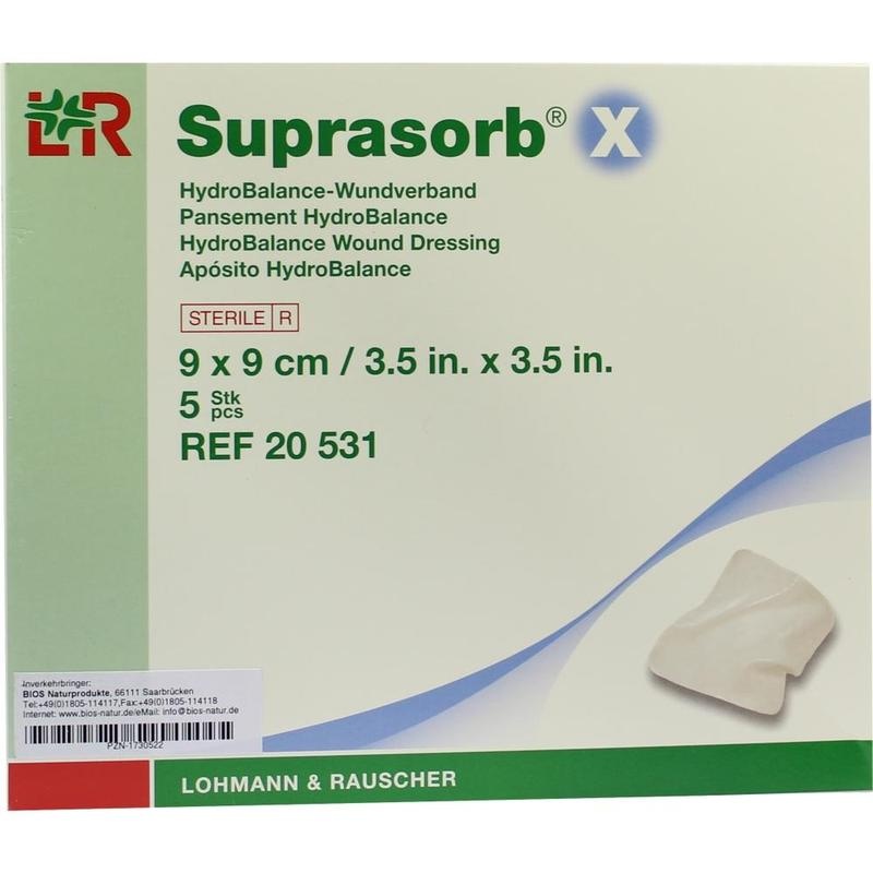 SUPRASORB X HydroBalance Wundverb.9x9 cm
