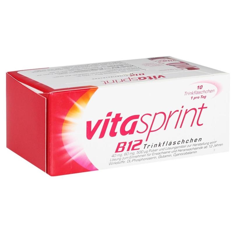 VITASPRINT B12 Trinkfläschchen – Bei Müdigkeit, Erschöpfung & Konzentrationsschwäche