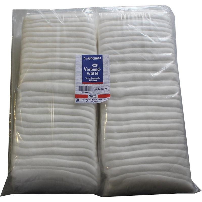 VERBANDWATTE zickzack 100% Baumwolle
