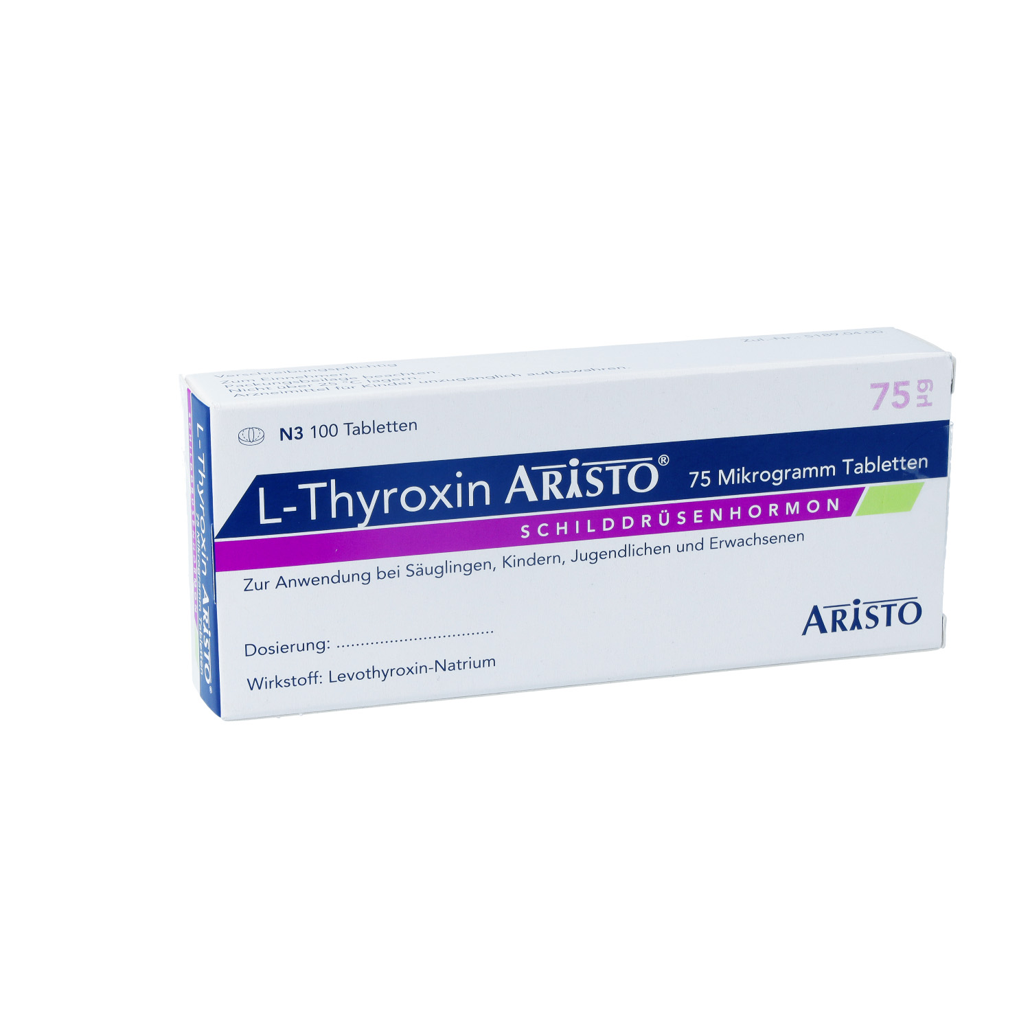 L-THYROXIN Aristo 75 Mikrogramm Tabletten