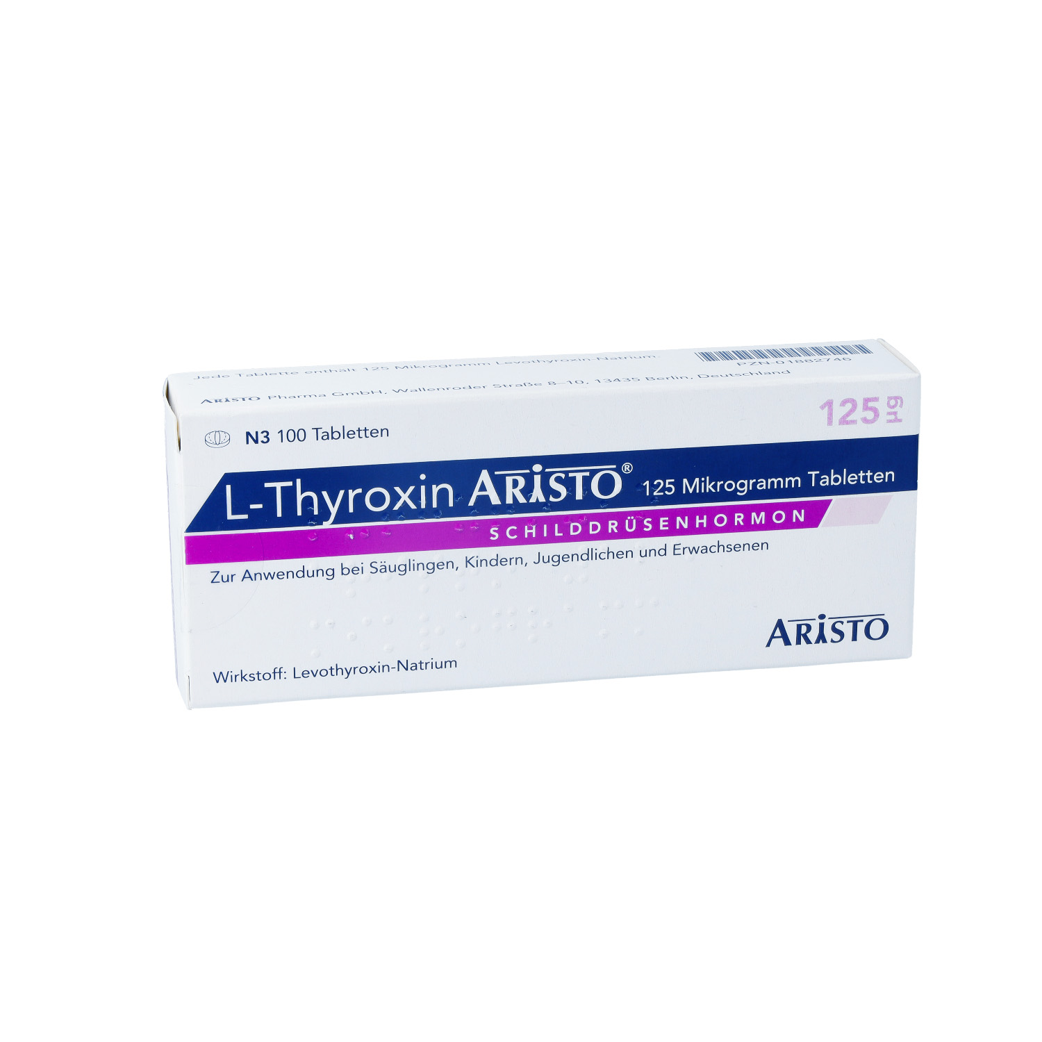 L-THYROXIN Aristo 125 Mikrogramm Tabletten