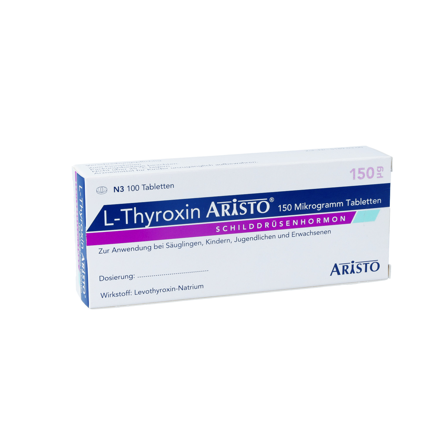 L-THYROXIN Aristo 150 Mikrogramm Tabletten