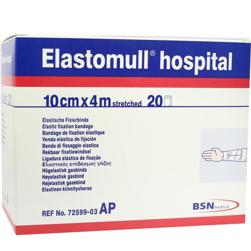ELASTOMULL hospital 10 cmx4 m elast.Fixierb.weiß