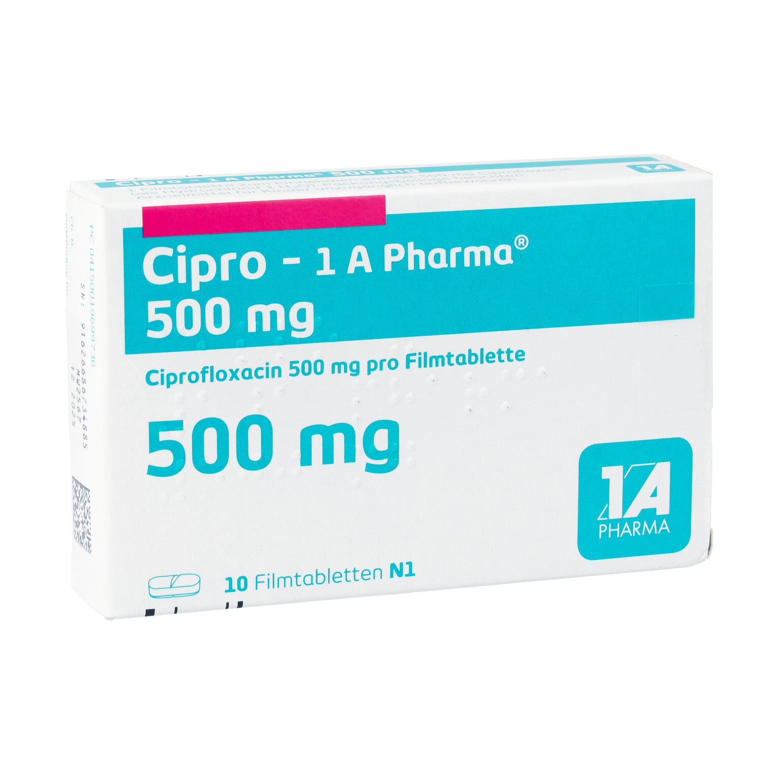 CIPRO-1A Pharma 500 mg Filmtabletten