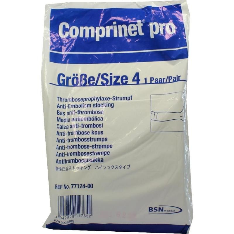 COMPRINET pro Strumpf knielang Gr.4 weiß