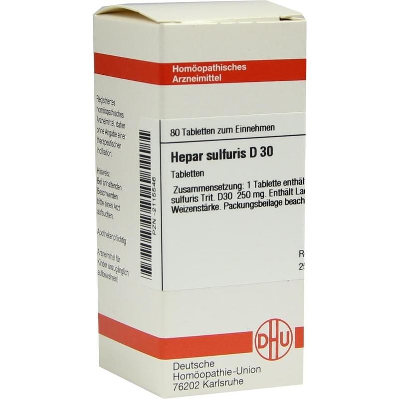 HEPAR SULFURIS D 30 Tabletten
