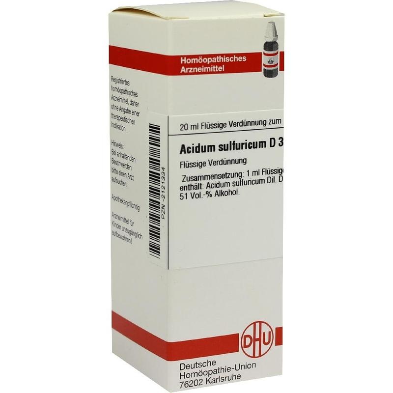 ACIDUM SULFURICUM D 3 Dilution