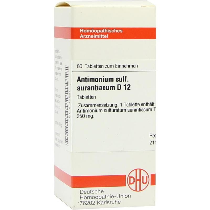 ANTIMONIUM SULFURATUM aurantiacum D 12 Tabletten