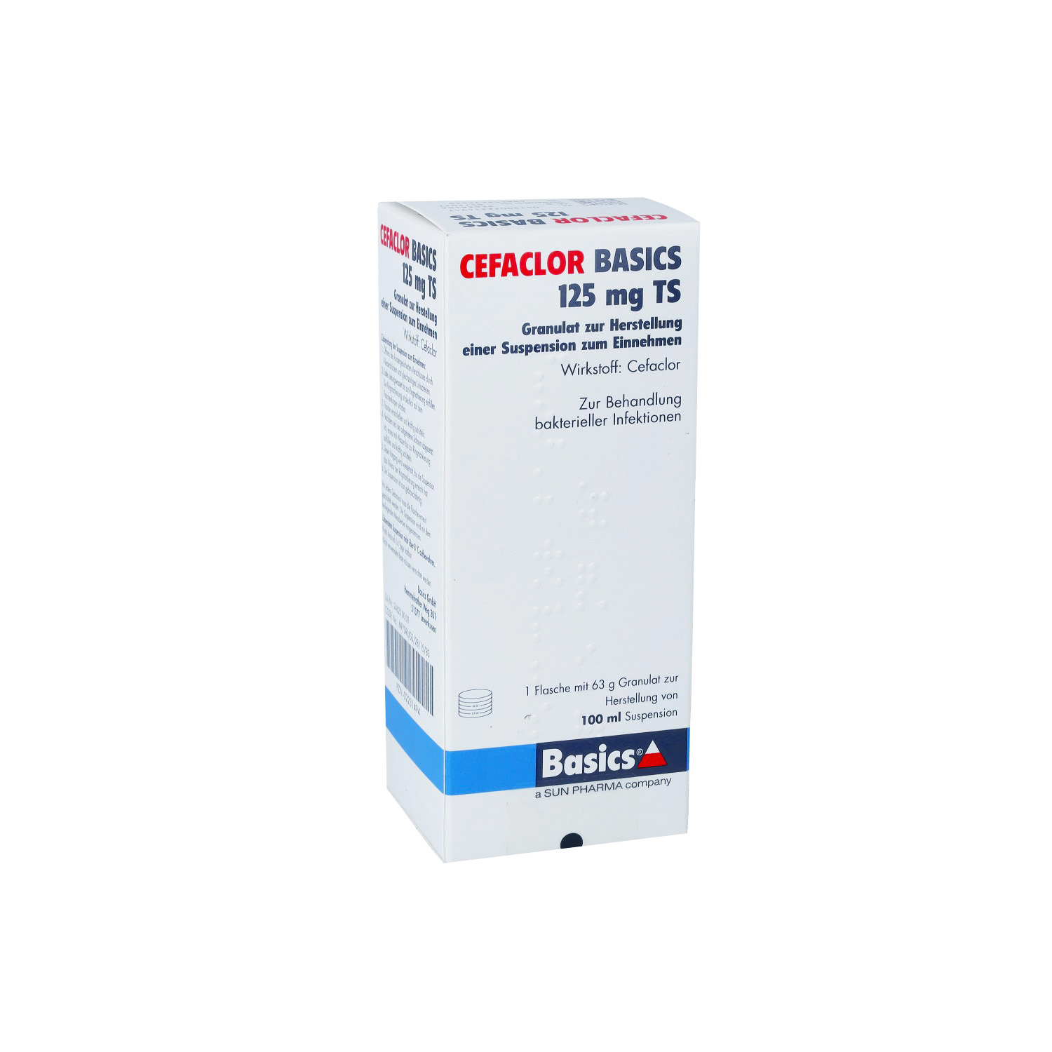 CEFACLOR BASICS 125 mg TS Gran.z.Susp.-Herstell.