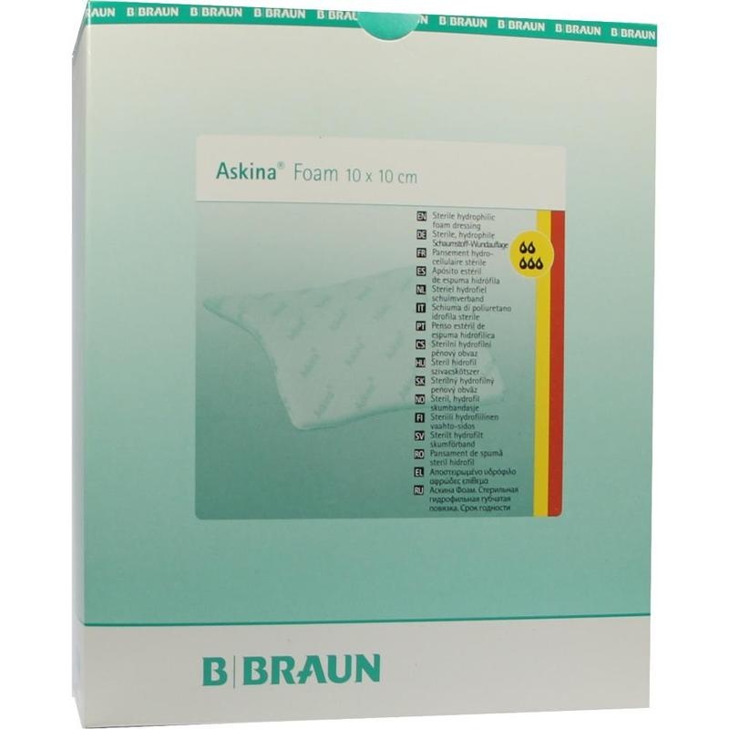 ASKINA Foam hyd.Wundaufl.10x10 cm ster.n.haft.