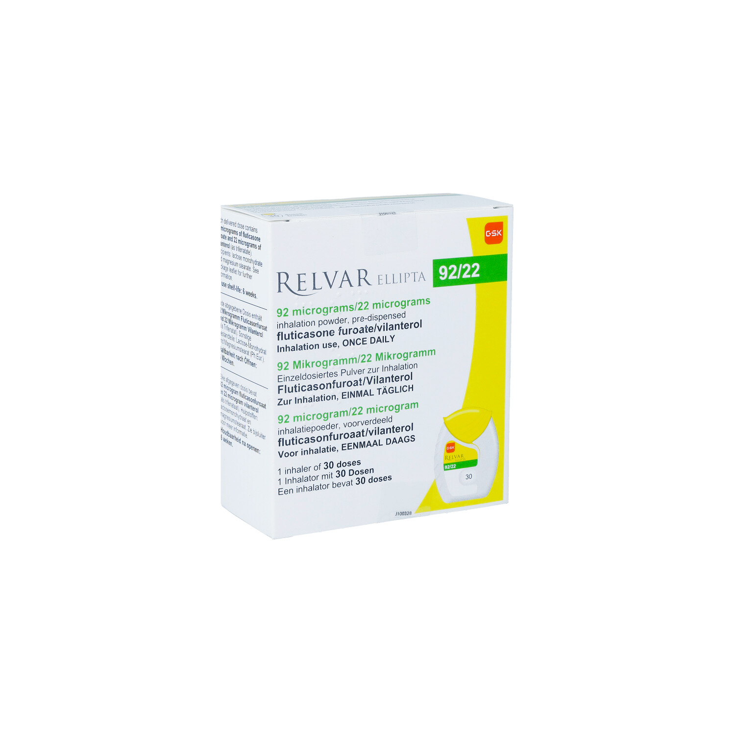 RELVAR Ellipta 92 Mikrogramm/22 Mikrogramm Inh.-P.