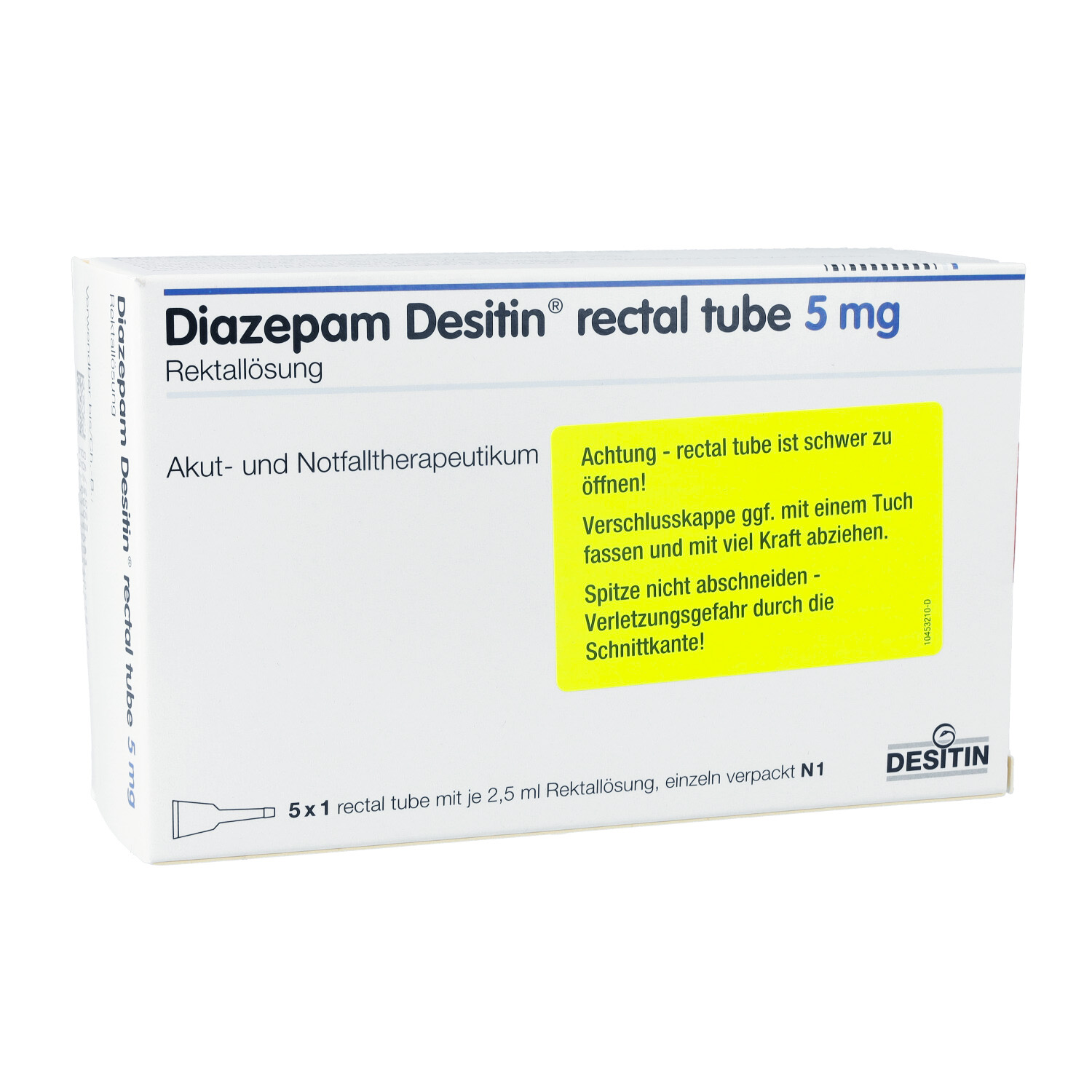 DIAZEPAM DESITIN 5 mg rectal Mikroklist.