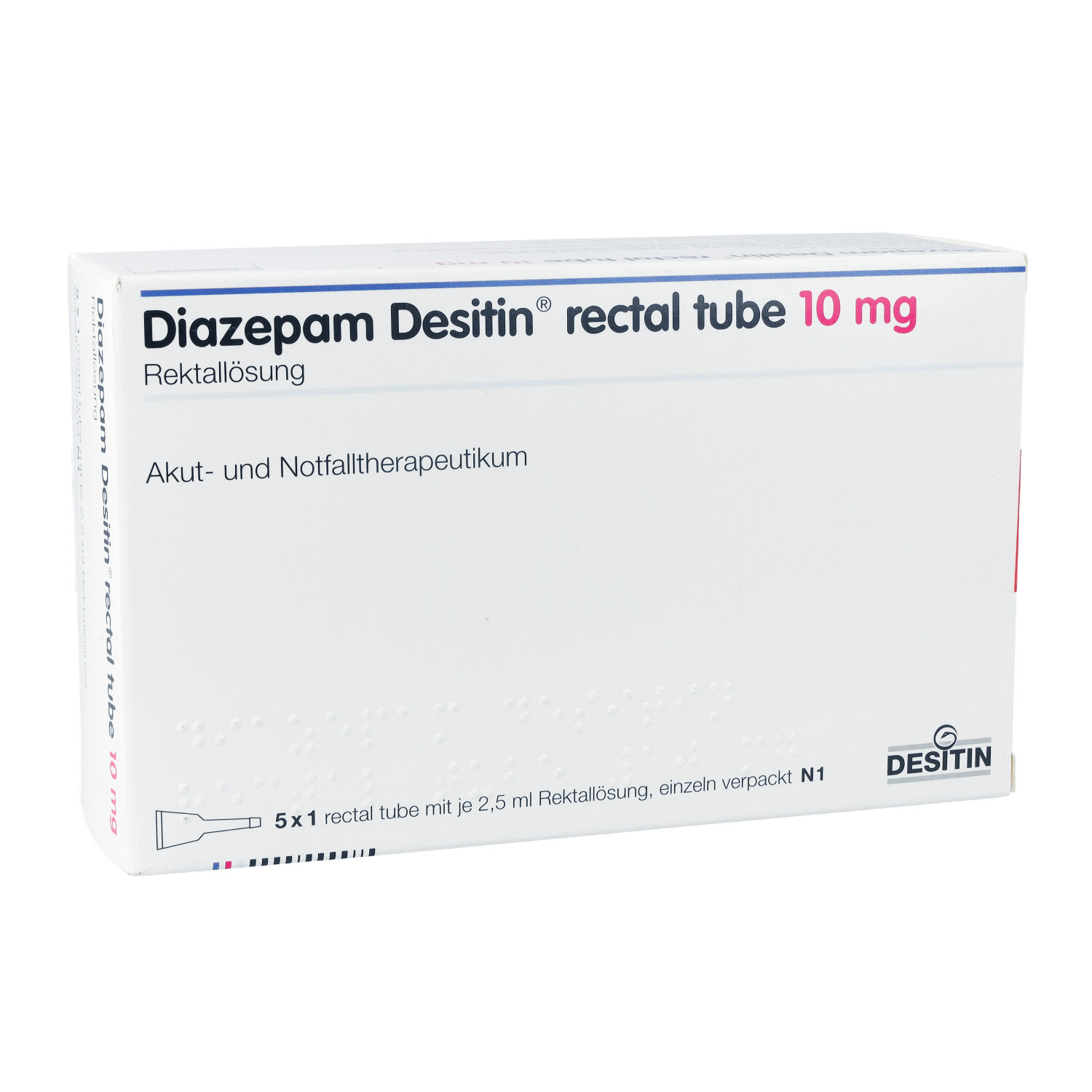 DIAZEPAM DESITIN 10 mg rectal Mikroklist.