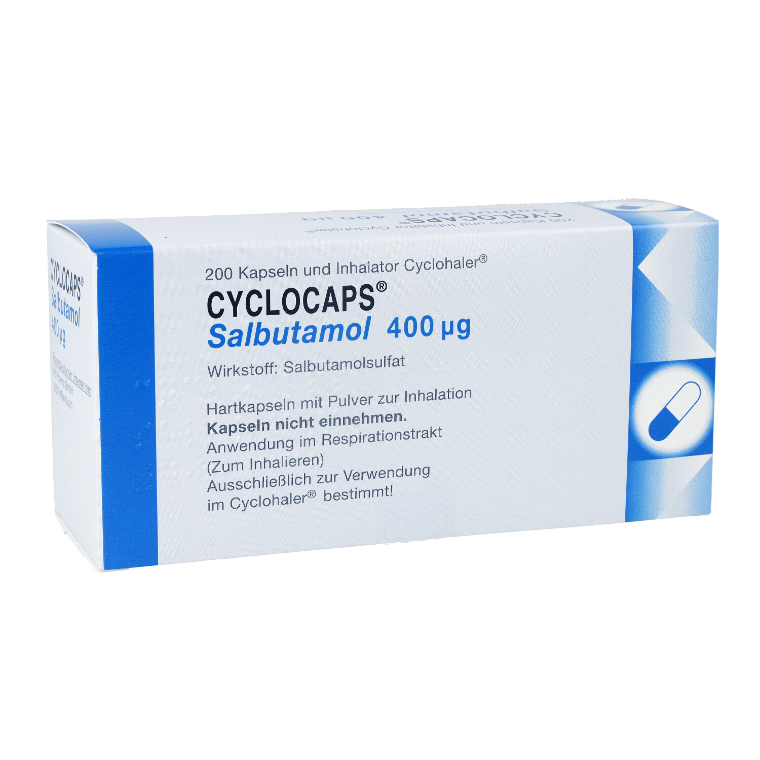 CYCLOCAPS Salbutamol 400 μg Inh.Kaps.+Cyclohaler