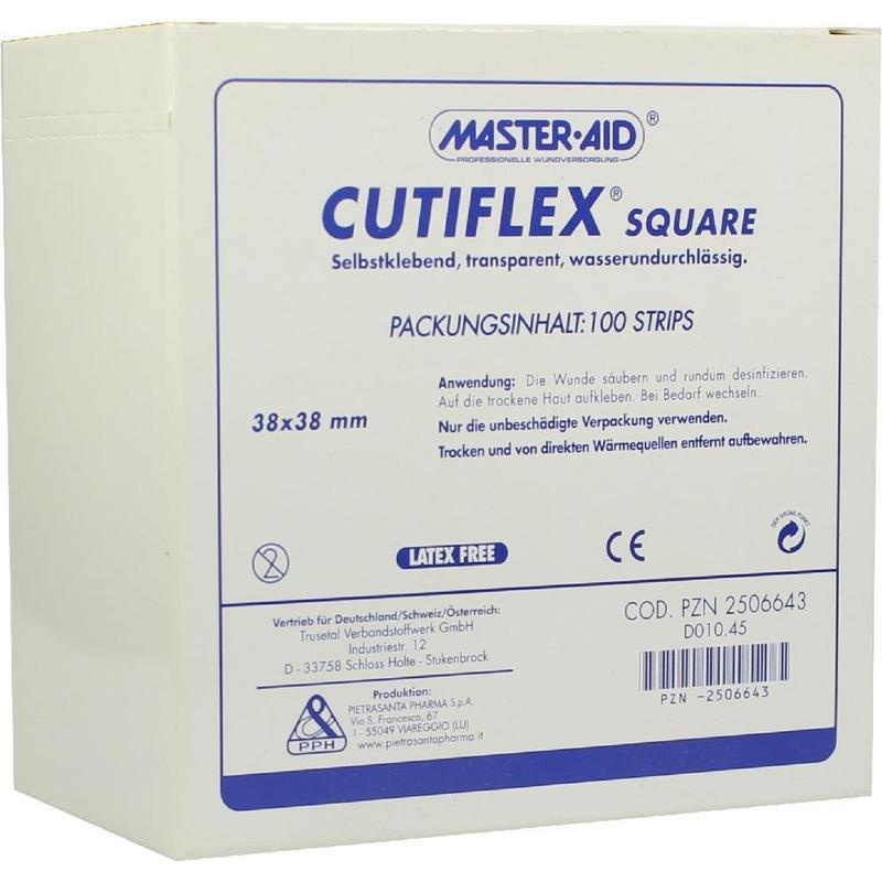 CUTIFLEX Folien-Pflaster square 38x38mm Master Aid