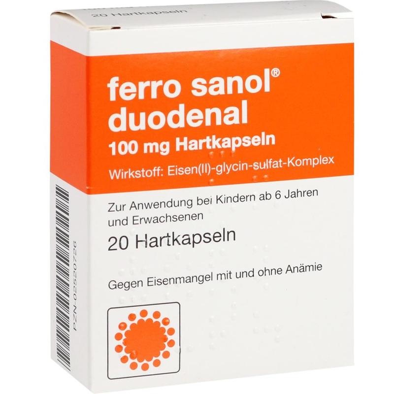ferro sanol duodenal 100 mg Hartkapseln – Bei Eisenmangel, magenschonend