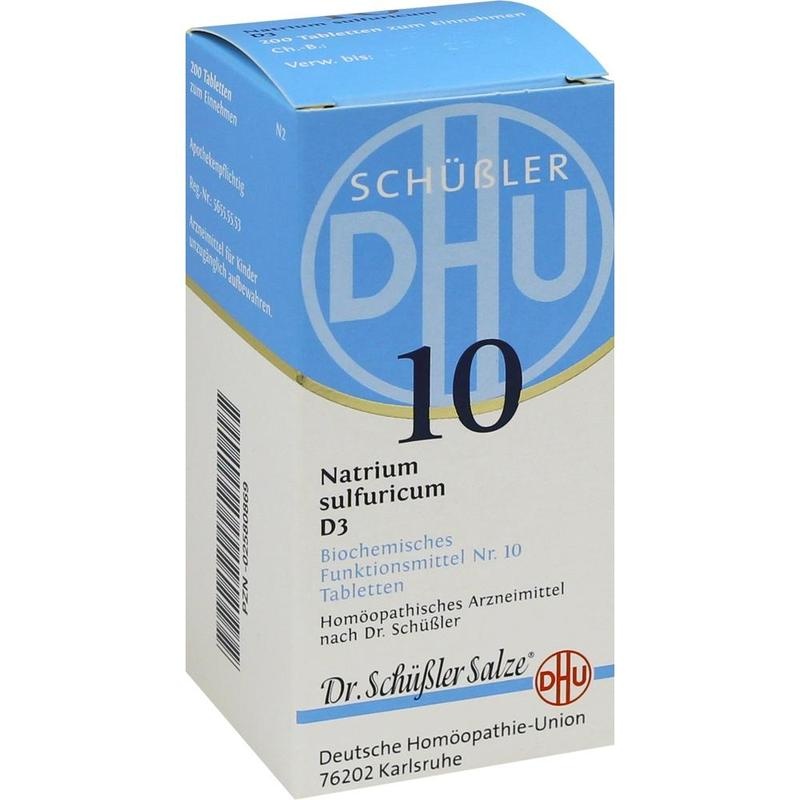 BIOCHEMIE DHU 10 Natrium sulfuricum D 3 Tabletten