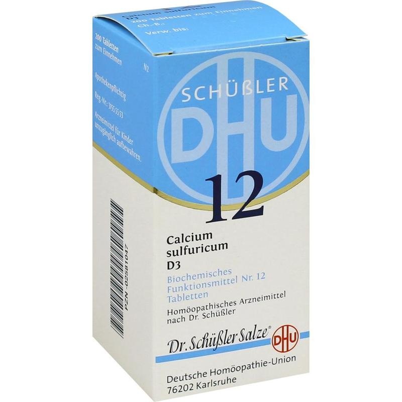 BIOCHEMIE DHU 12 Calcium sulfuricum D 3 Tabletten