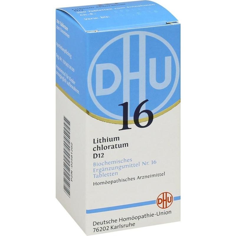 BIOCHEMIE DHU 16 Lithium chloratum D 12 Tabletten