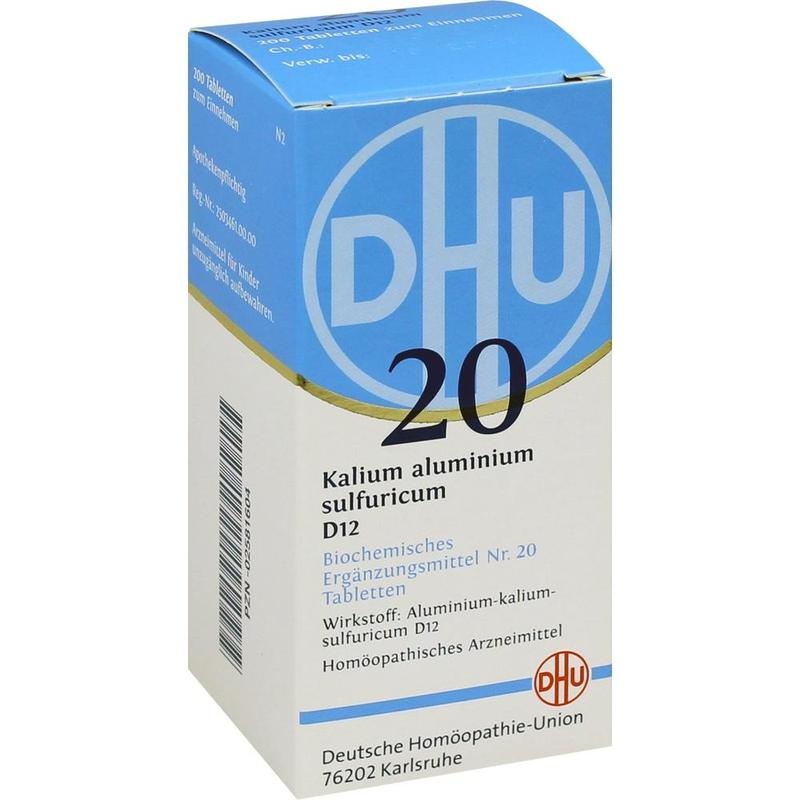BIOCHEMIE DHU 20 Kalium alum.sulfur.D 12 Tabletten