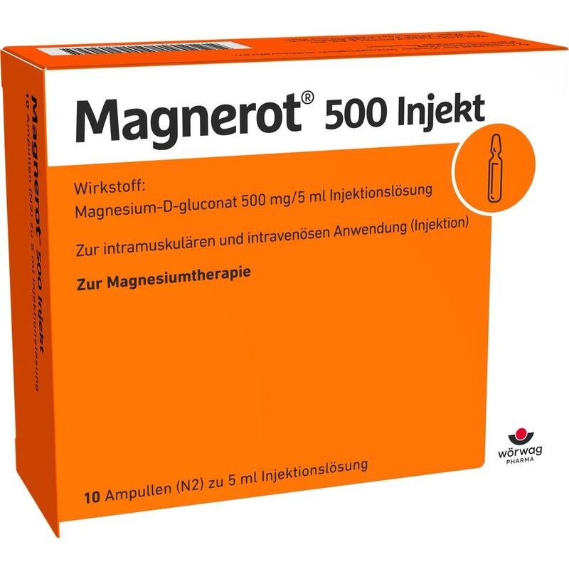 MAGNEROT 500 Injekt Ampullen