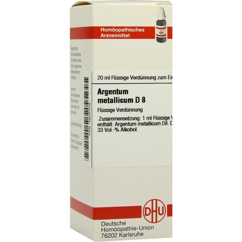 ARGENTUM METALLICUM D 8 Dilution