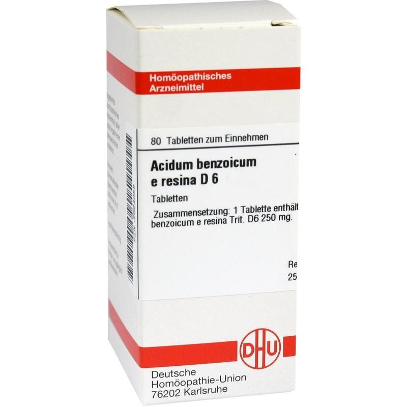 ACIDUM BENZOICUM E Resina D 6 Tabletten
