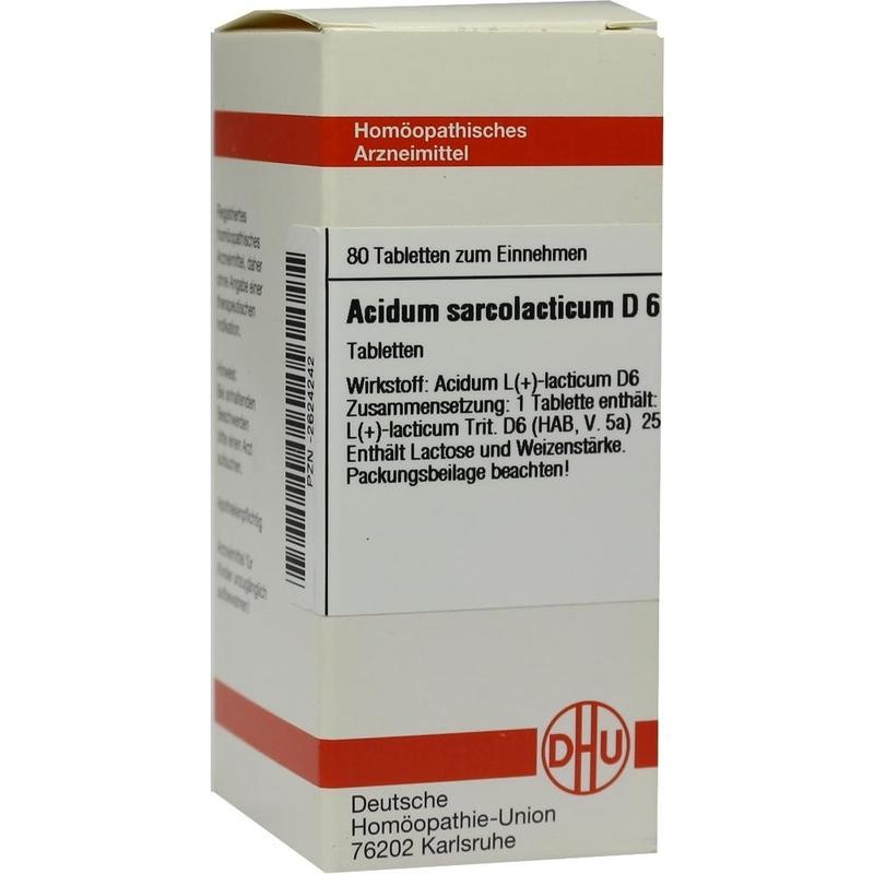 ACIDUM SARCOLACTICUM D 6 Tabletten