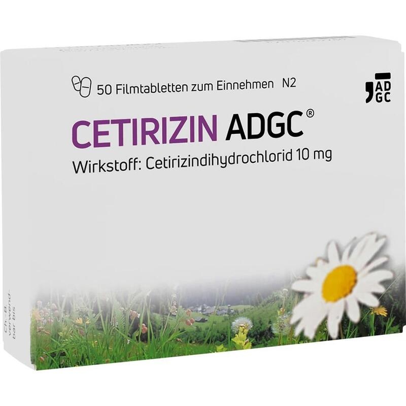 Cetirizin ADGC bei Heuschnupfen, Juckreiz & Hausstauballergie