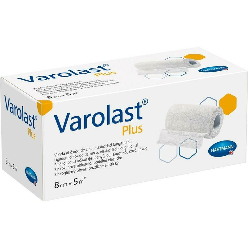 VAROLAST Plus Zinkleimbinde 8 cmx5 m