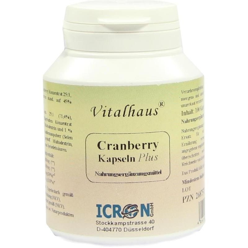 CRANBERRY KAPSELN Plus Vitalhaus