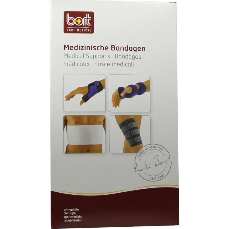 BORT Rippengürtel Herren M weiß