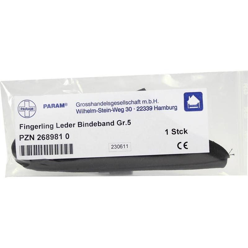 FINGERLING Leder Gr.5 m.Bindeband