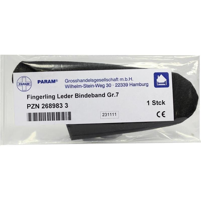 FINGERLING Leder Gr.7 m.Bindeband
