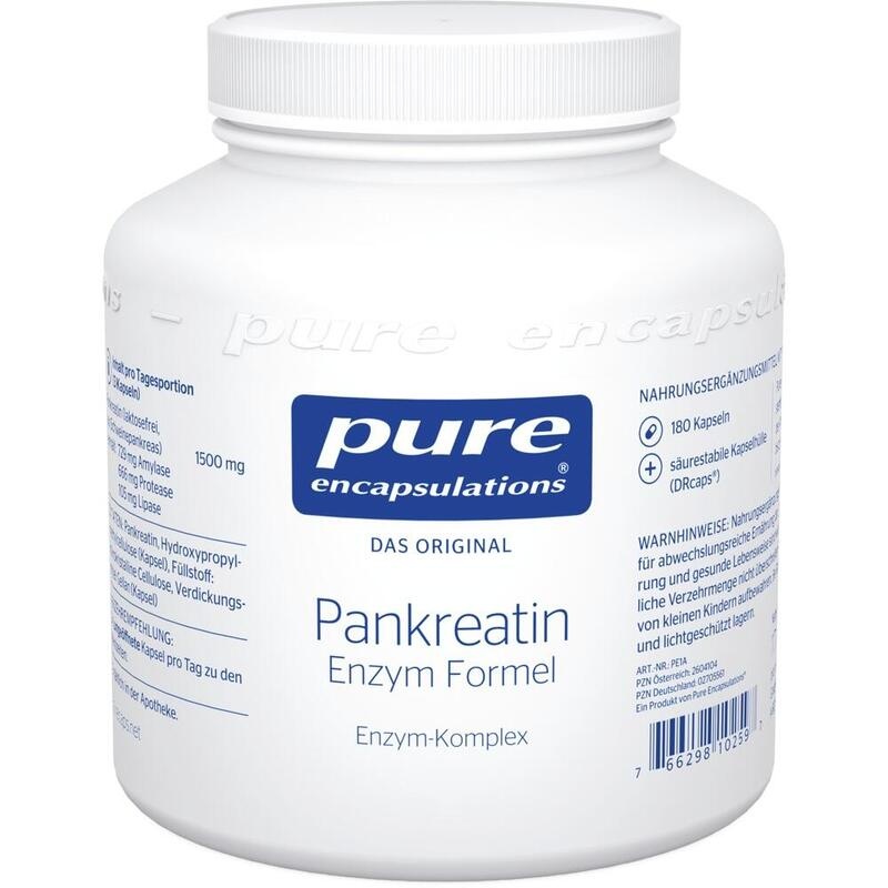 PURE ENCAPSULATIONS Pankreatin Enzym Formel Kaps.