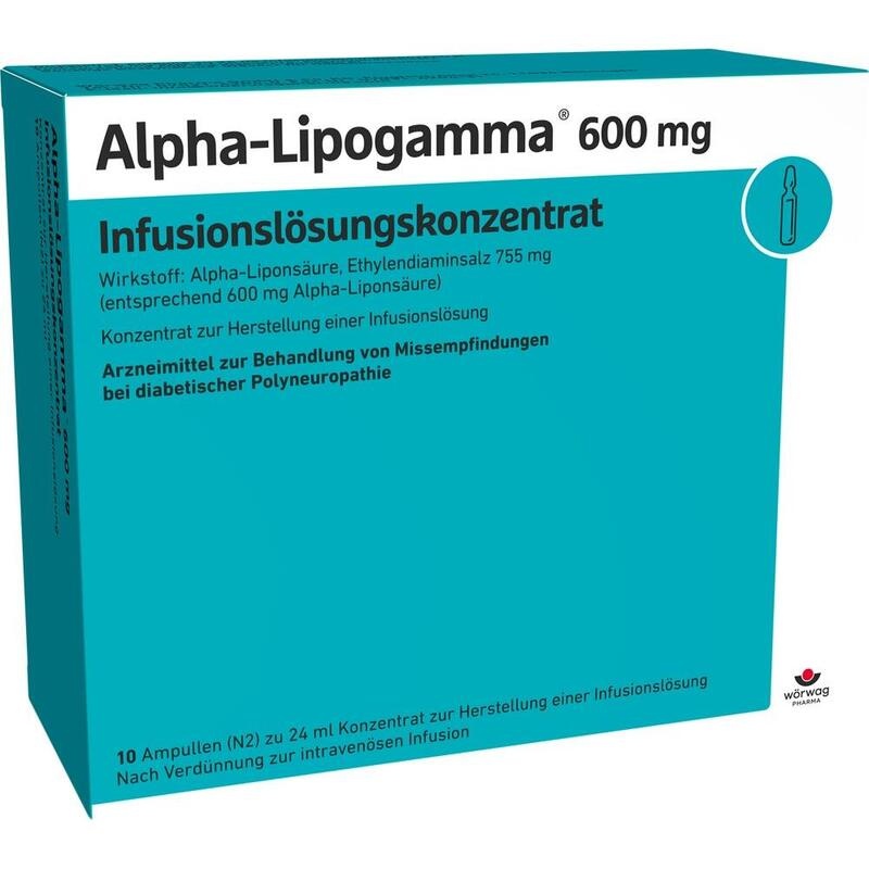 ALPHA-LIPOGAMMA 600 mg Infusionslösungskonz.