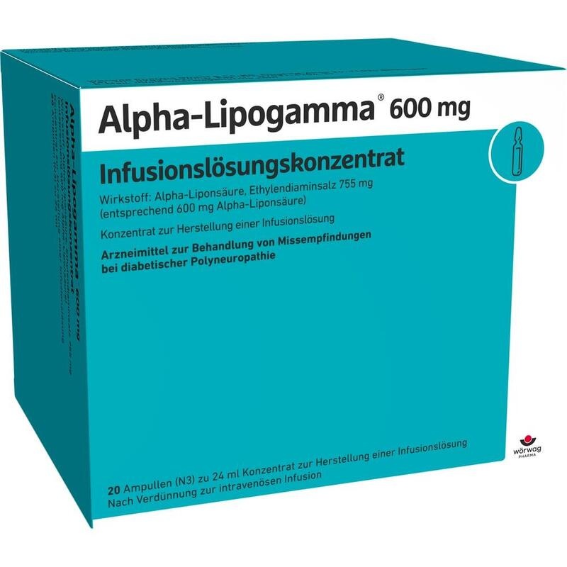 ALPHA-LIPOGAMMA 600 mg Infusionslösungskonz.
