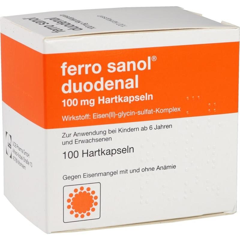 ferro sanol duodenal 100 mg Hartkapseln – Bei Eisenmangel, magenschonend