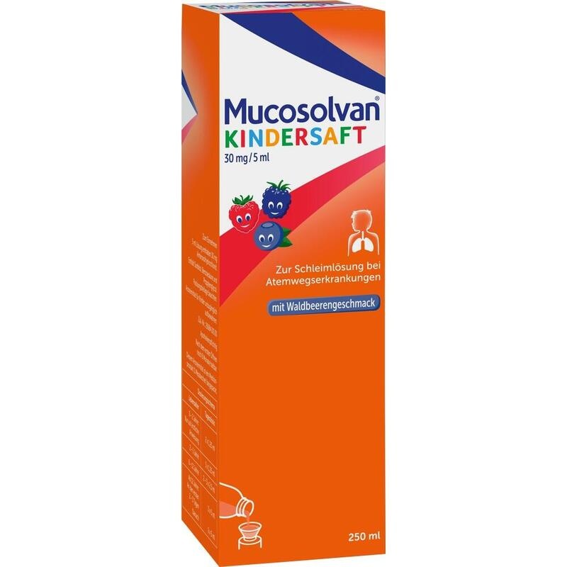 Mucosolvan Kindersaft bei verschleimtem Husten & festsitzendem Schleim - Hustensaft ohne Alkohol