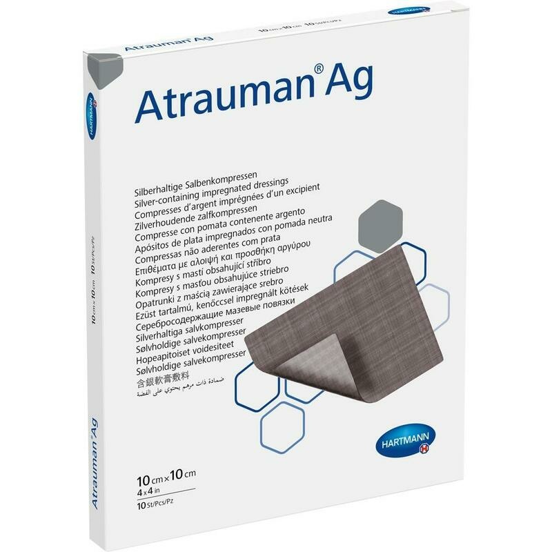 ATRAUMAN Ag 10x10 cm steril Kompressen
