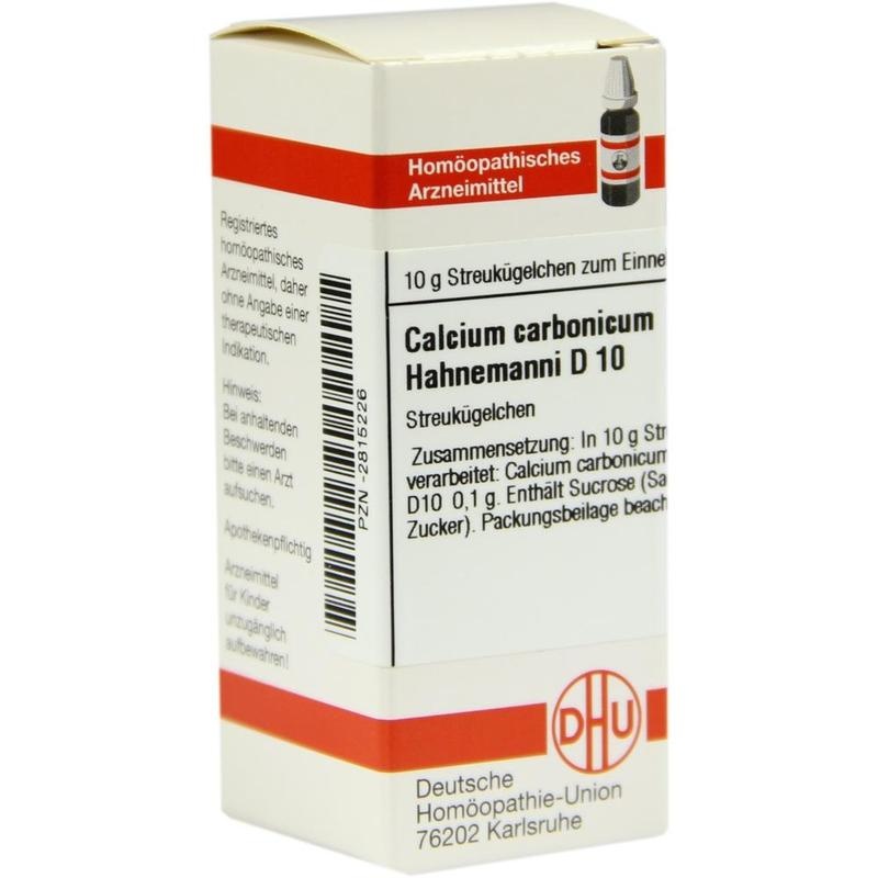 CALCIUM CARBONICUM Hahnemanni D 10 Globuli