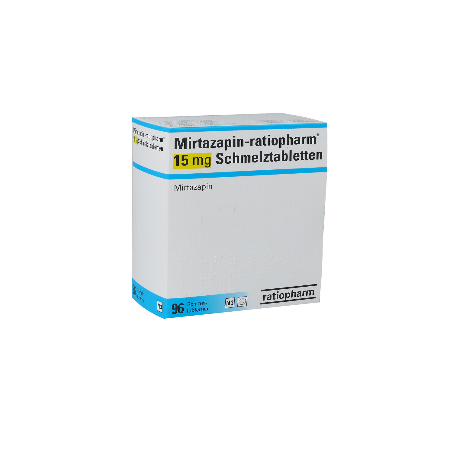 MIRTAZAPIN-ratiopharm 15 mg Schmelztabletten