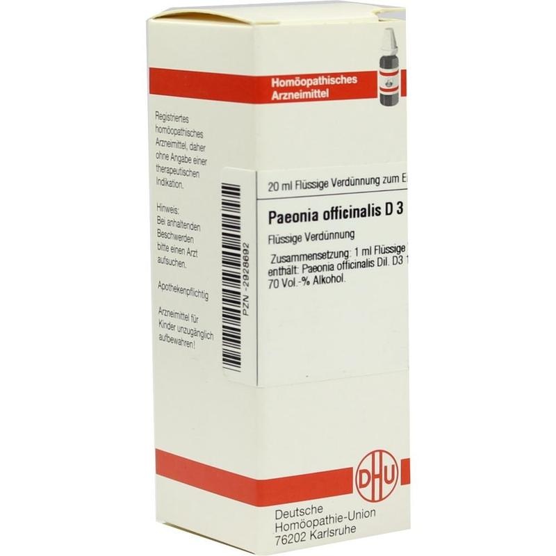 PAEONIA OFFICINALIS D 3 Dilution