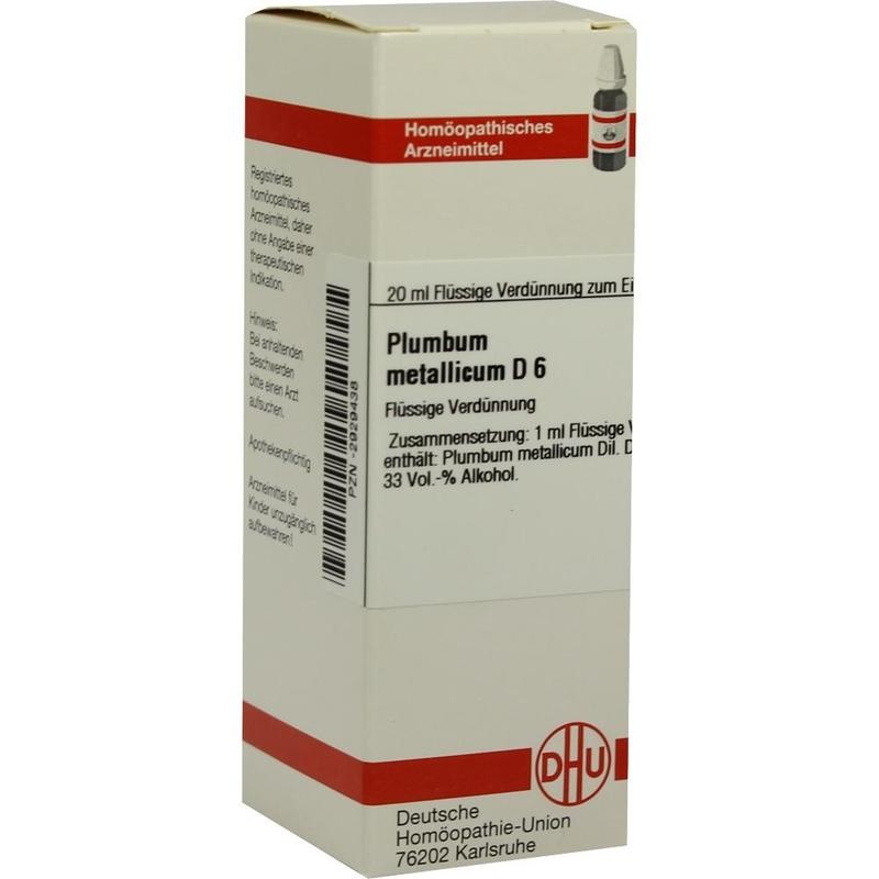 PLUMBUM METALLICUM D 6 Dilution
