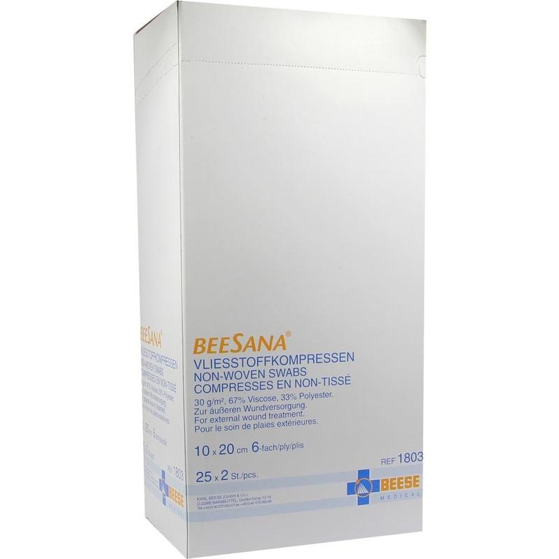 VLIESKOMPRESSEN steril 10x20 cm 6fach