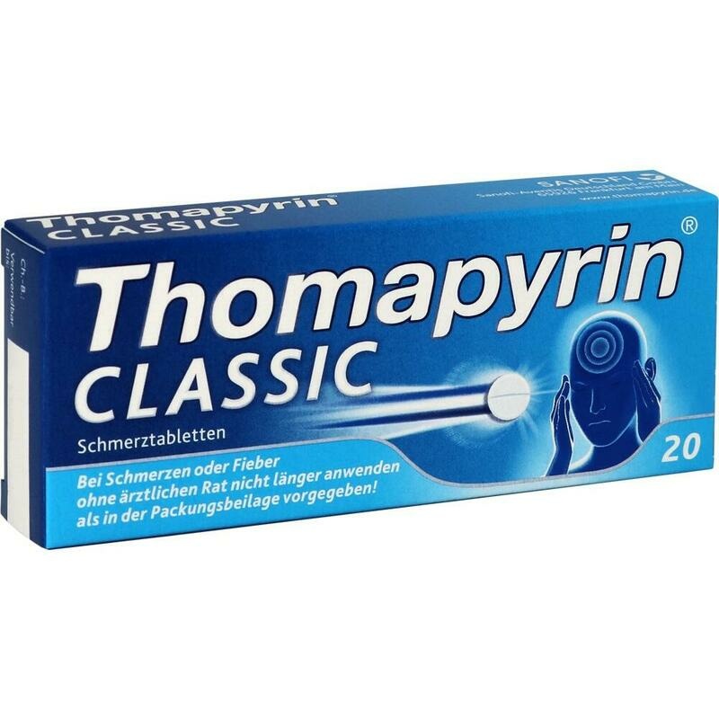 Thomapyrin Classic bei leichten bis mäßigen Kopfschmerzen, Zahnschmerzen & Regelschmerzen