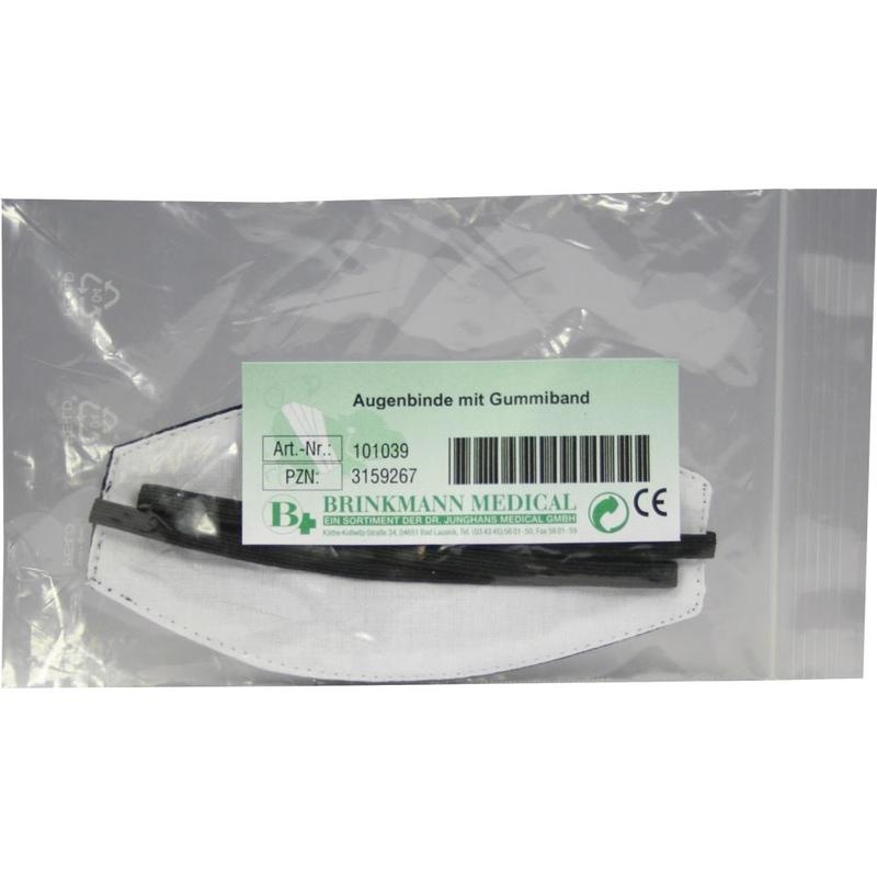 AUGENBINDE oval m.Gummiband