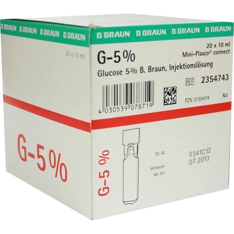 GLUCOSE 5% B.Braun Mini Plasco connect Inj.-Lsg.