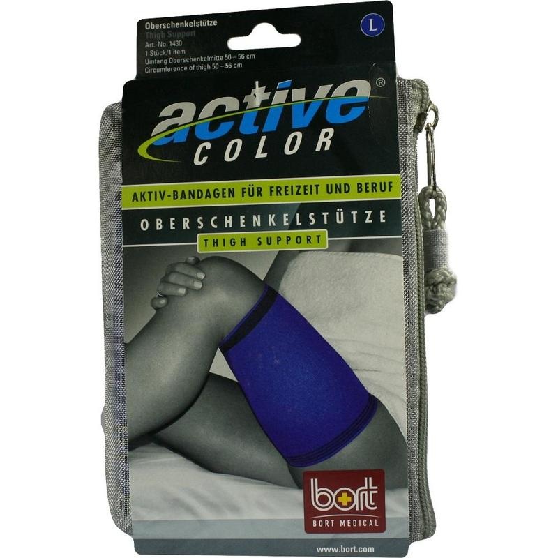 BORT ActiveColor Oberschenkelstütze L blau